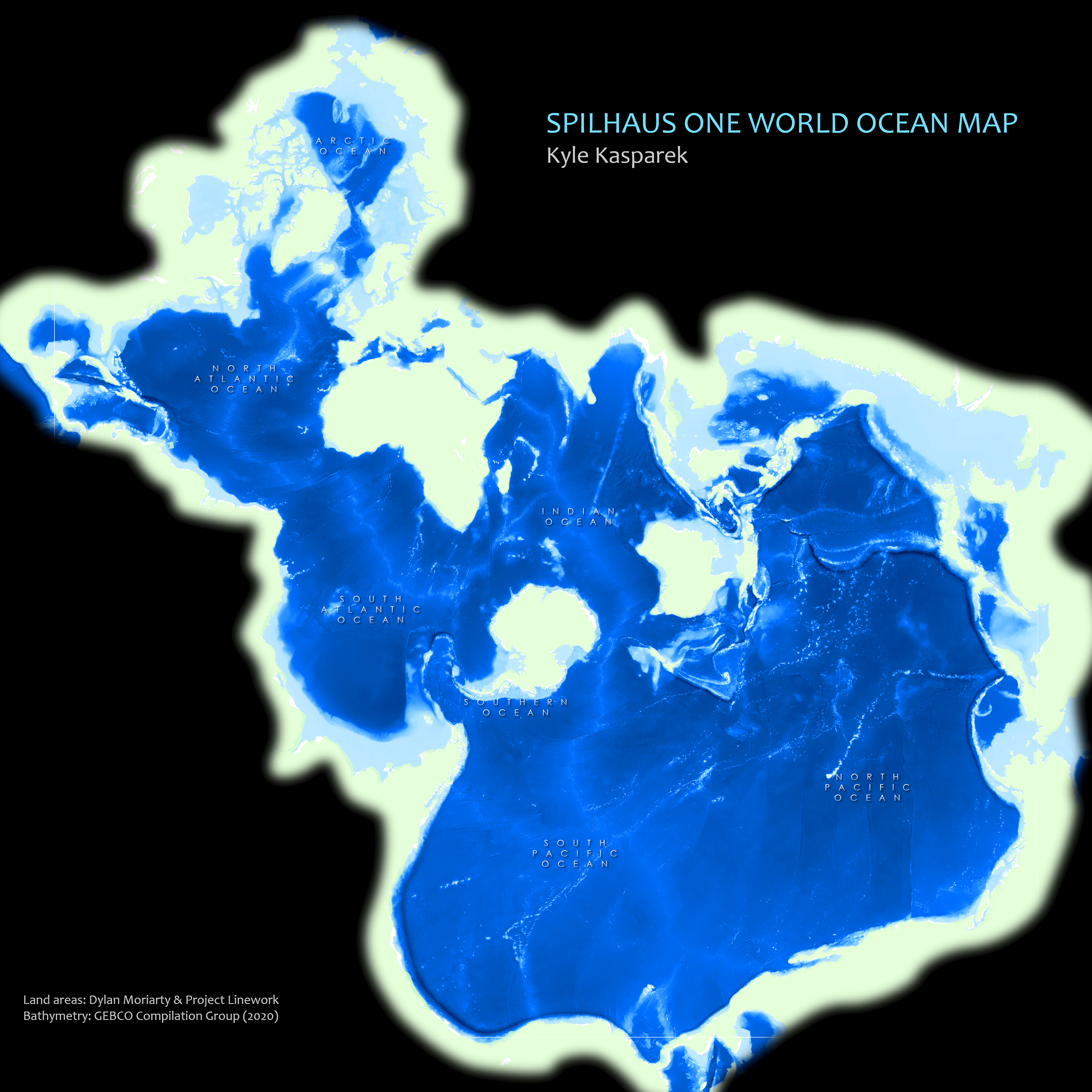 CartoMOOC Spilhaus Ocean Map